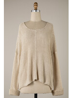 Miracle V Neck Cable Knit Sweater