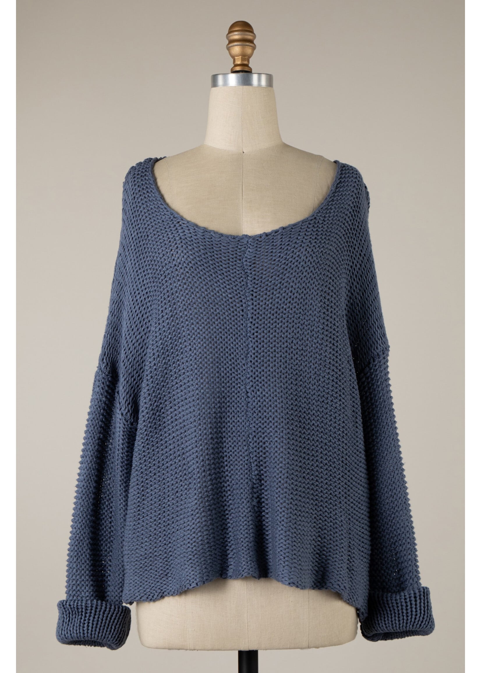 Miracle M V Neck Cable Knit Sweater