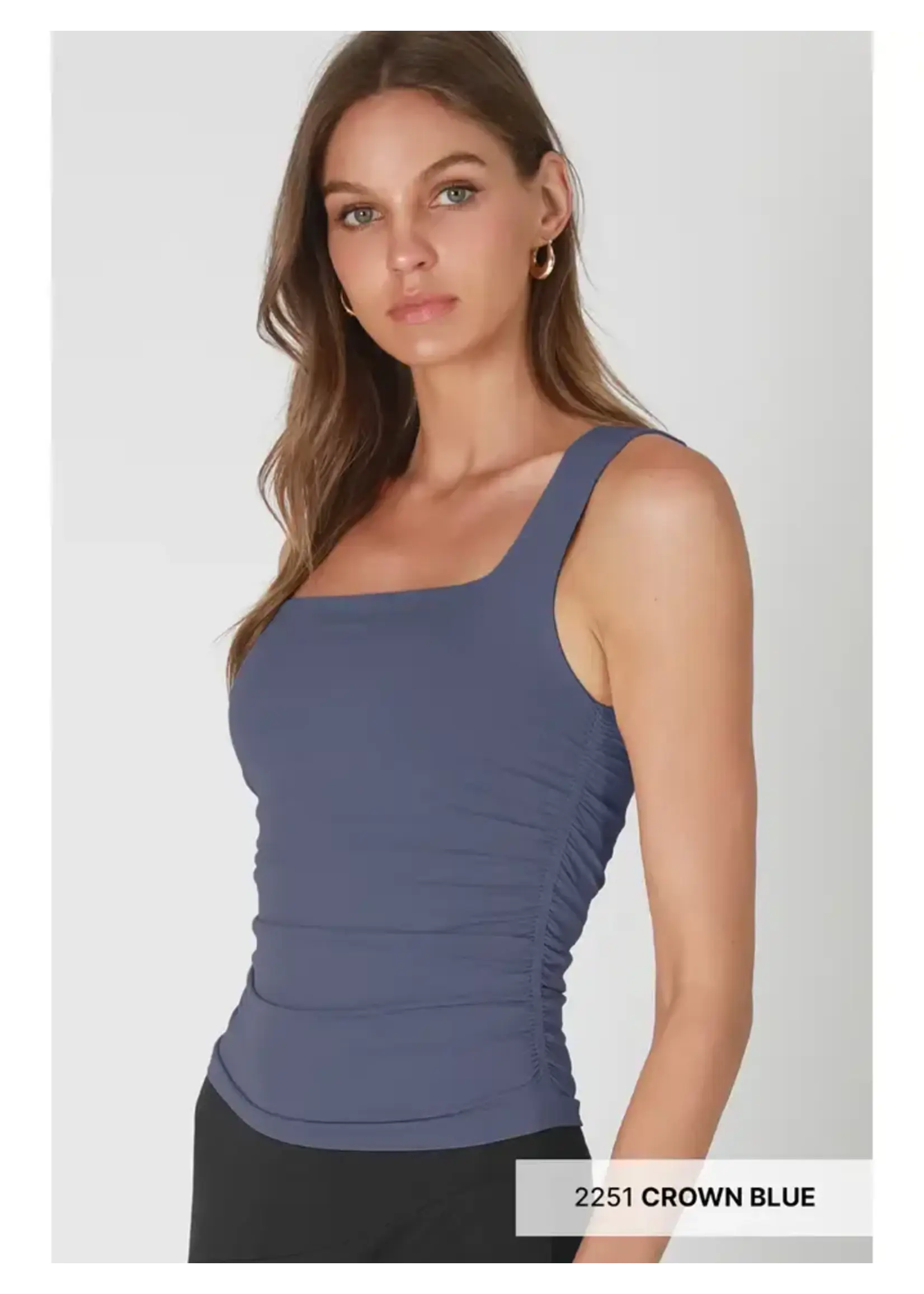 Nikibiki NB Clean Line Square Shirred Top