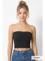 Nikibiki Lace Textured Tube Top