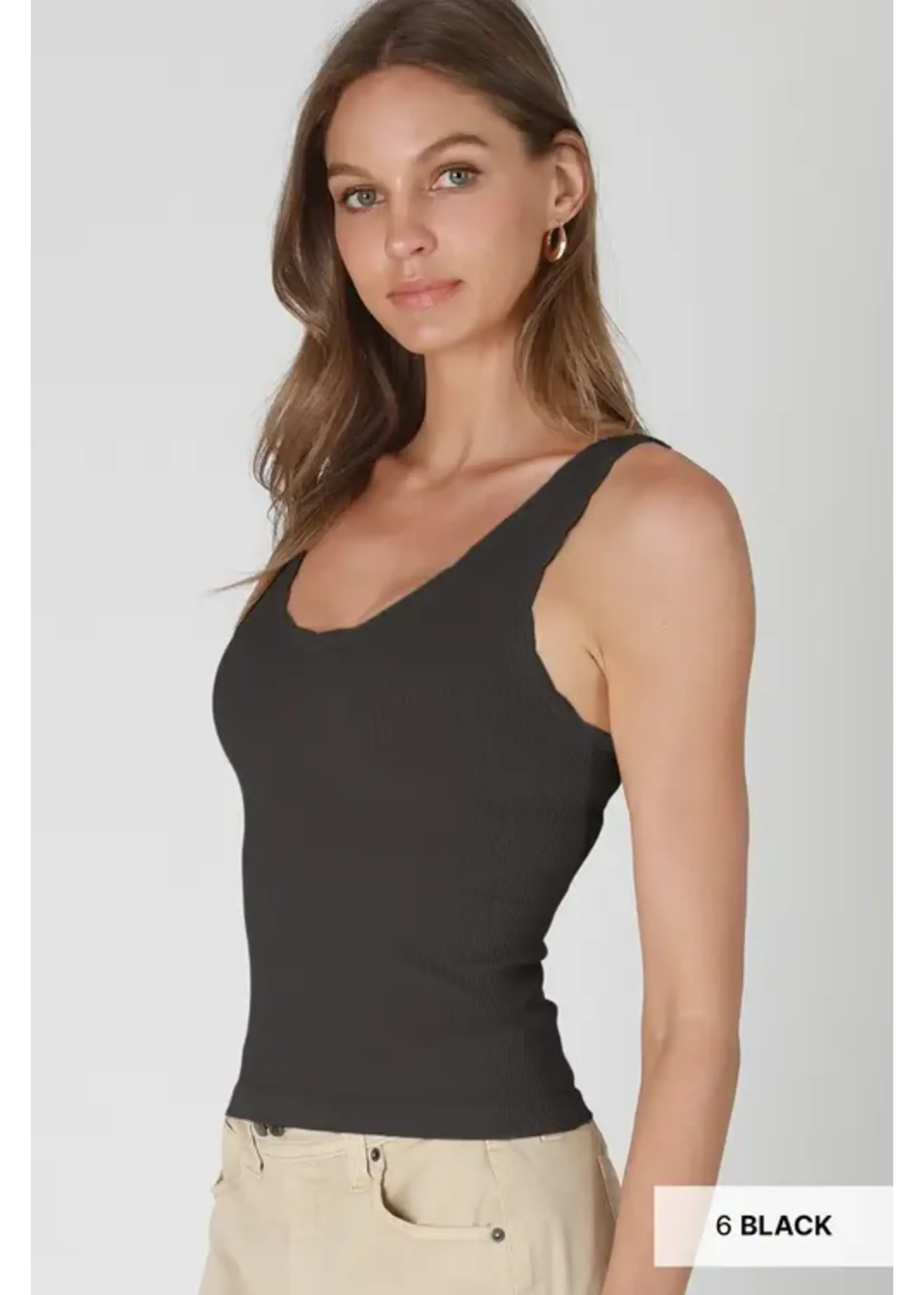 Nikibiki NB Reversible Scallop Edge Tank Top