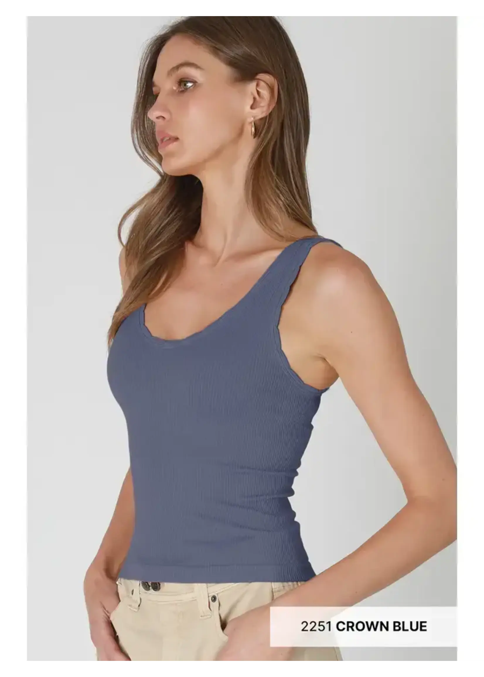 Nikibiki NB Reversible Scallop Edge Tank Top