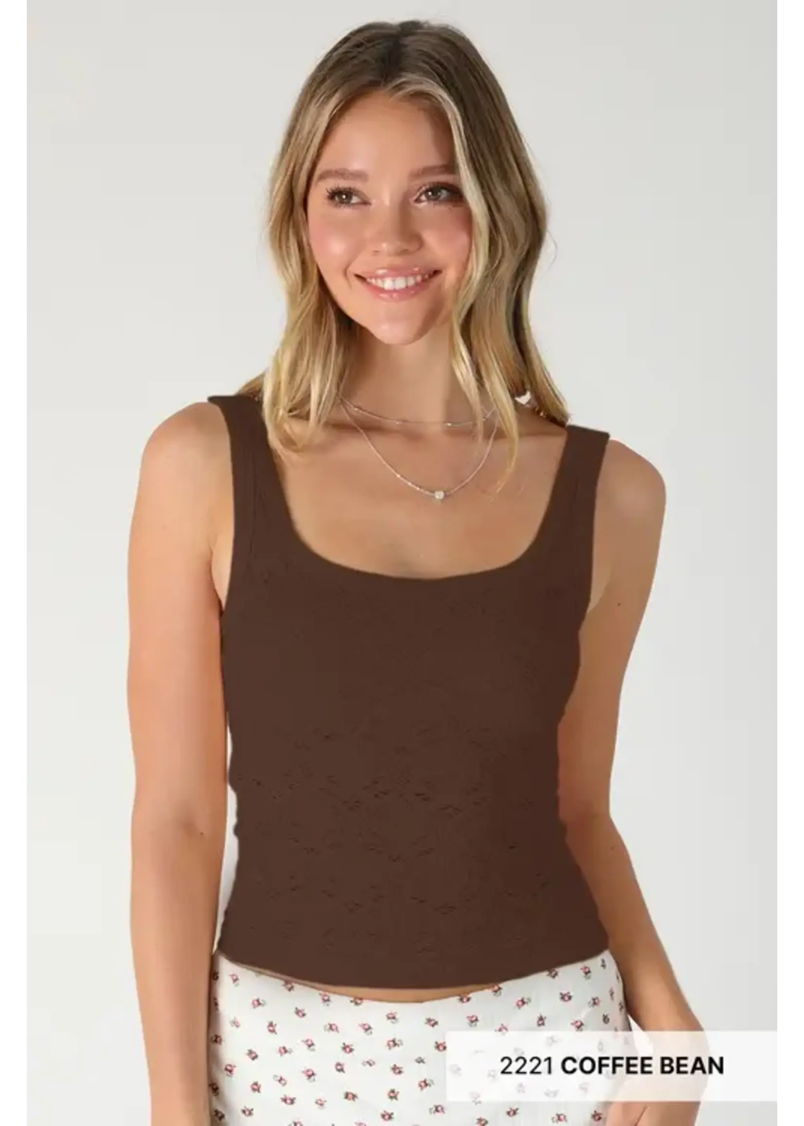 Nikibiki NB Floral Textured Lace Tank