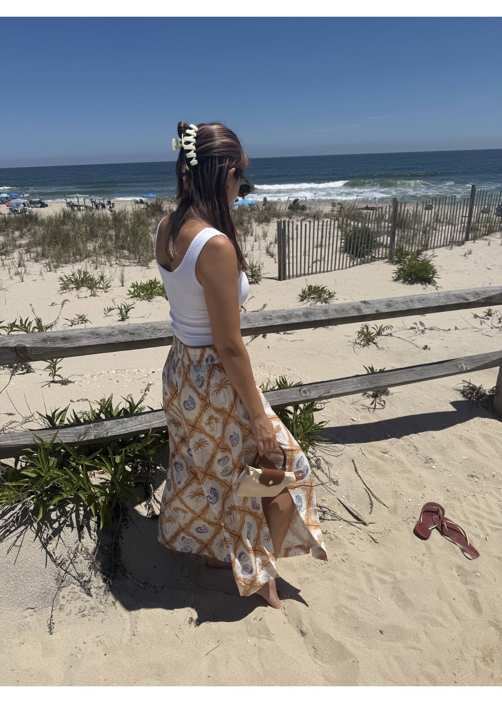 Tribal T Flowy Coverup Seascape Pant