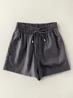 Urban Daizy Linen Blend Elastic Waist Drawstring Shorts