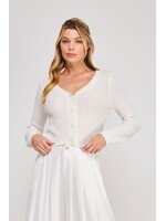 Allie Rose Scallop Mini Knit Cardigan