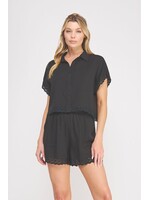 Allie Rose Linen Blend Dolman Top