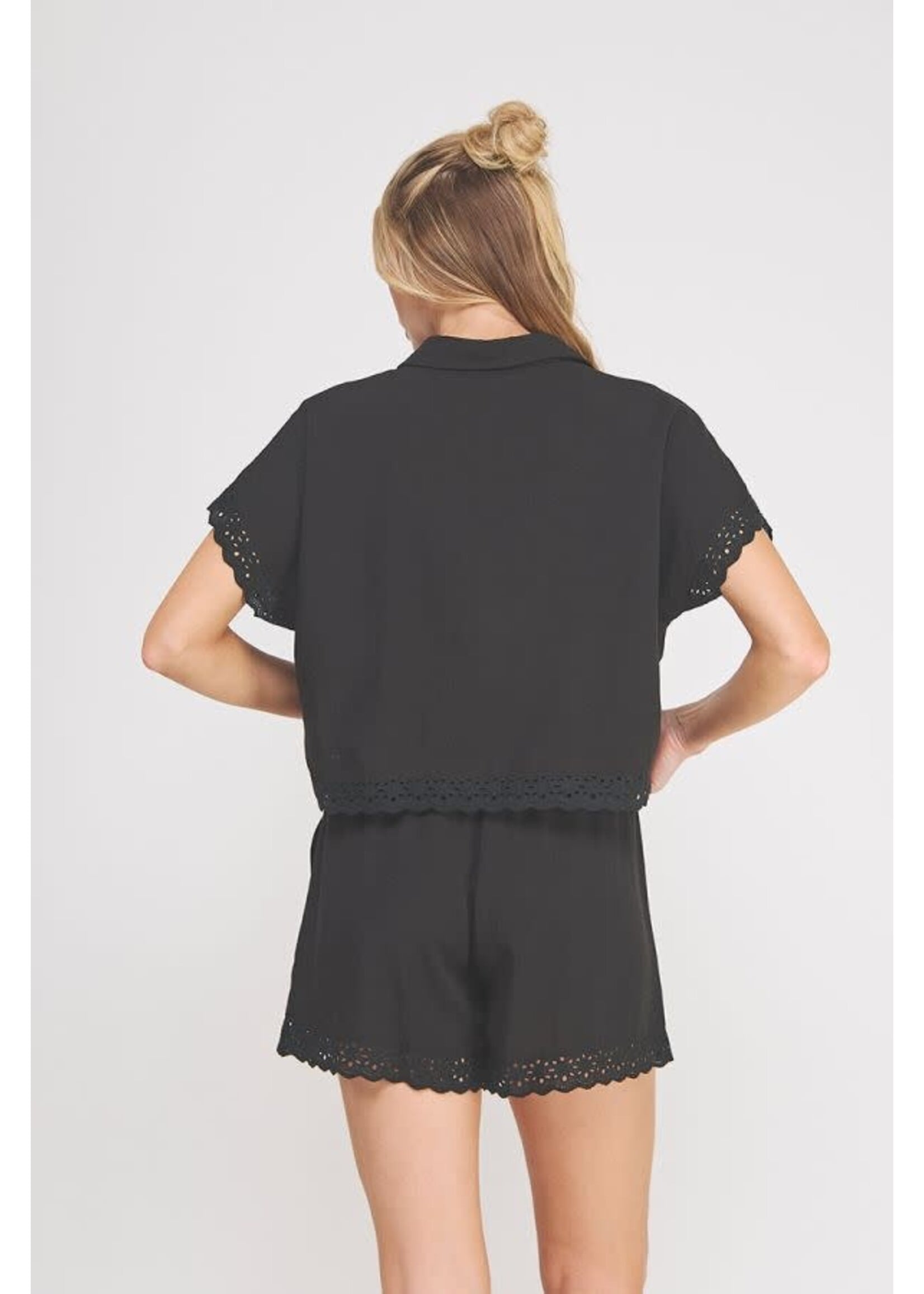 Allie Rose AR Linen Blend Dolman Top