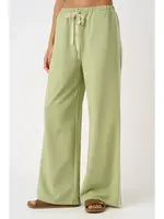 mittoshop Lace Striped Elastic Waist Terry Sweatpants