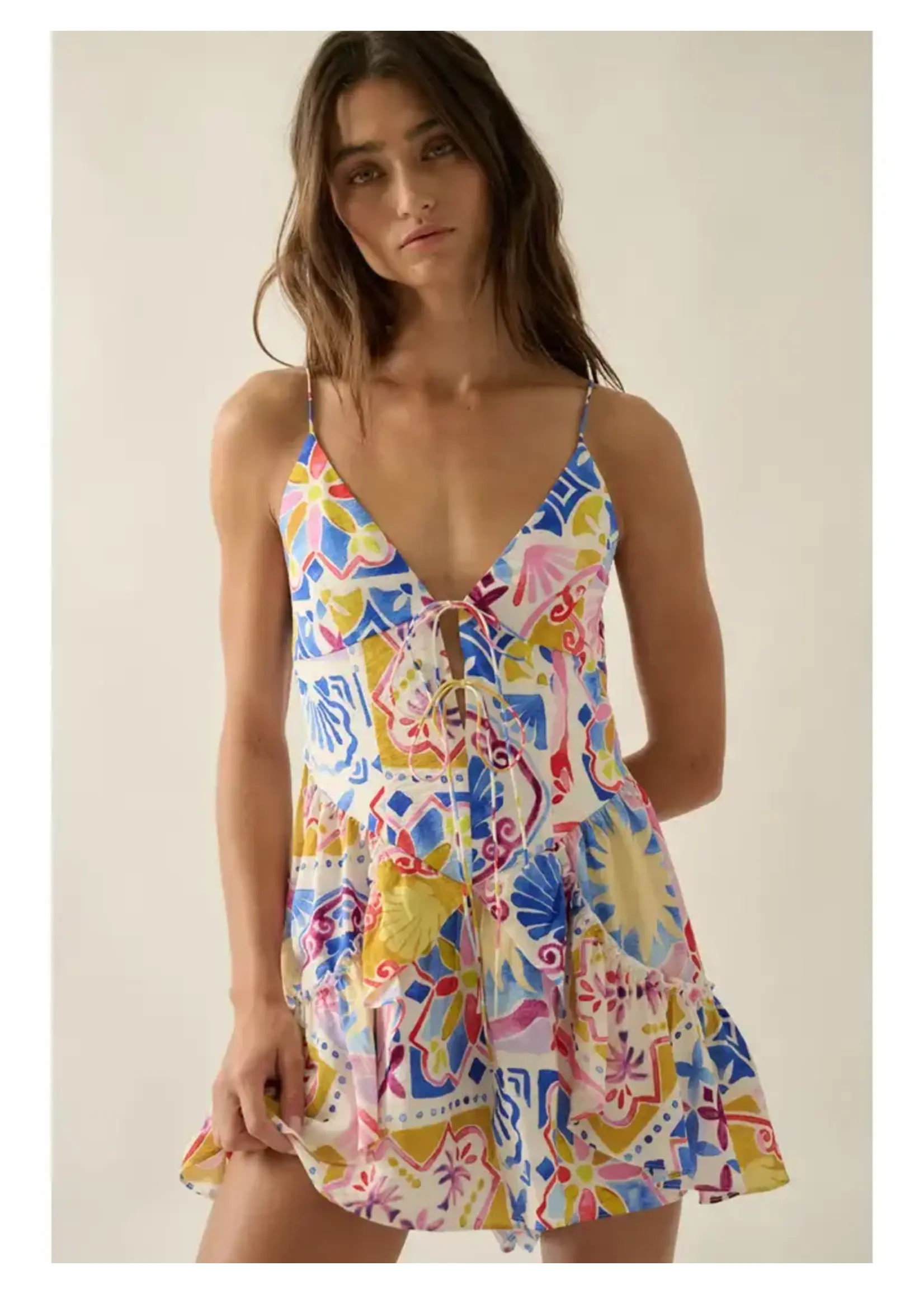 Promesa P Tropical Floral Cami Romper