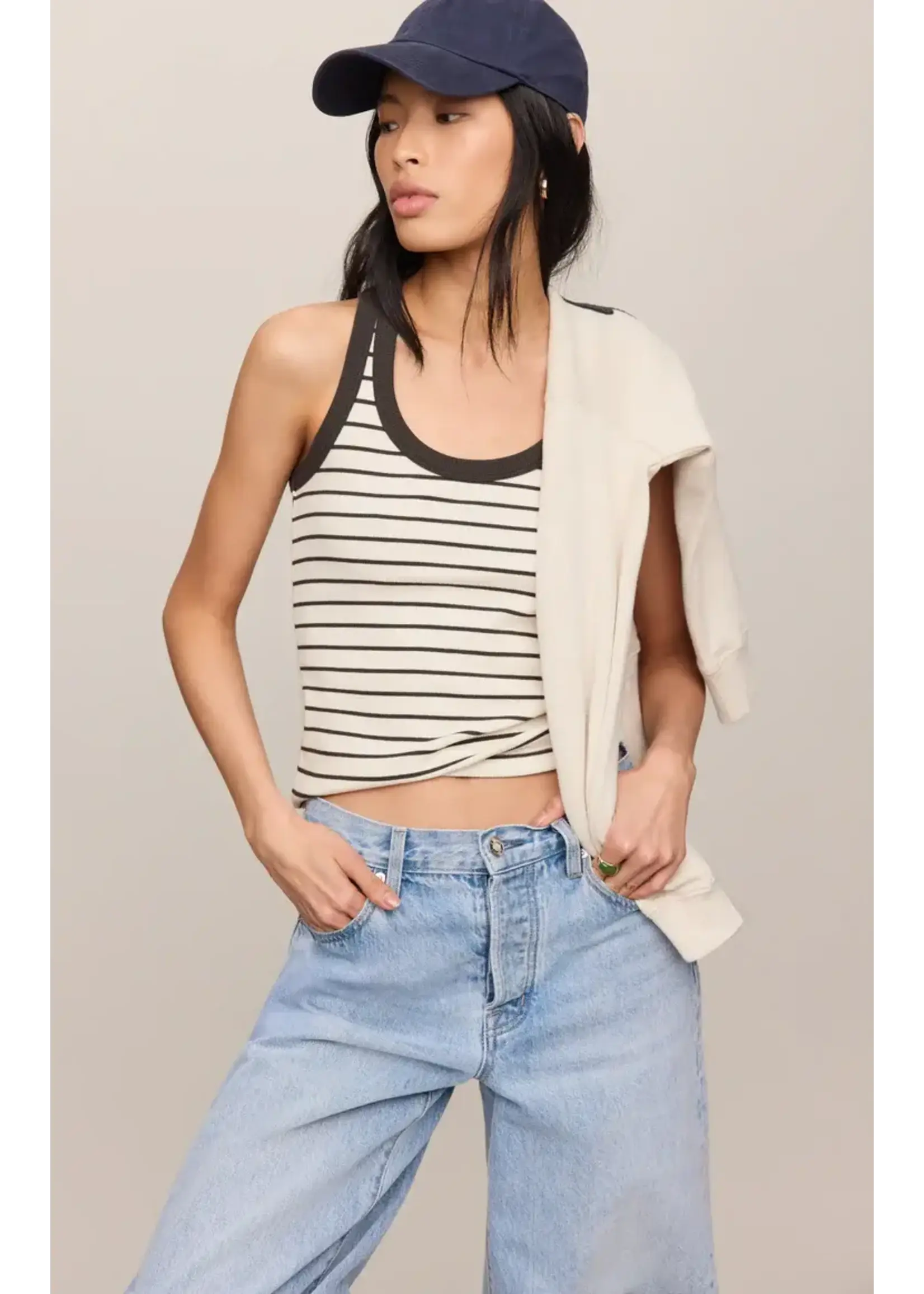 Z Supply ZS Rowe Striped Scoop Tank