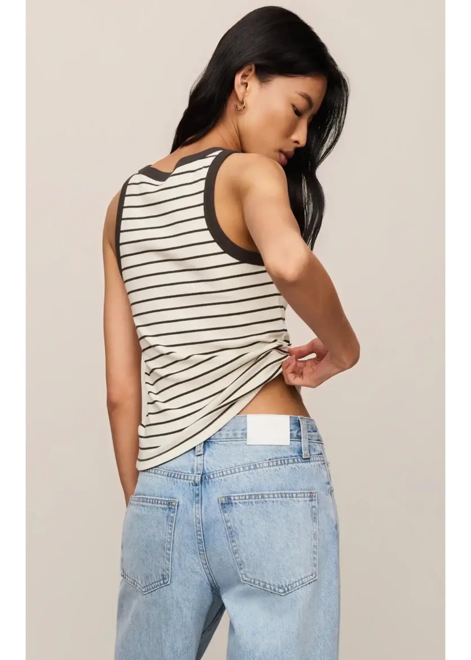 Z Supply ZS Rowe Striped Scoop Tank