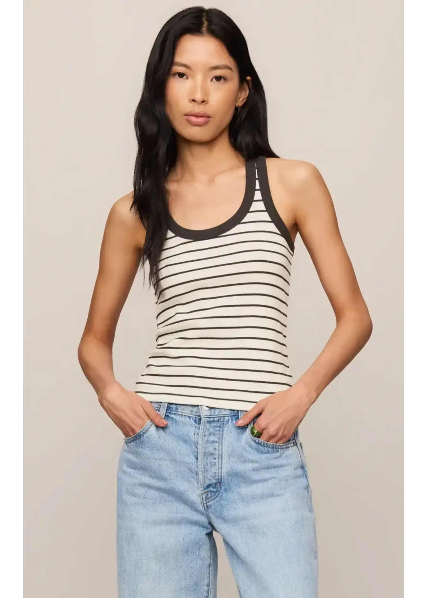 Z Supply ZS Rowe Striped Scoop Tank