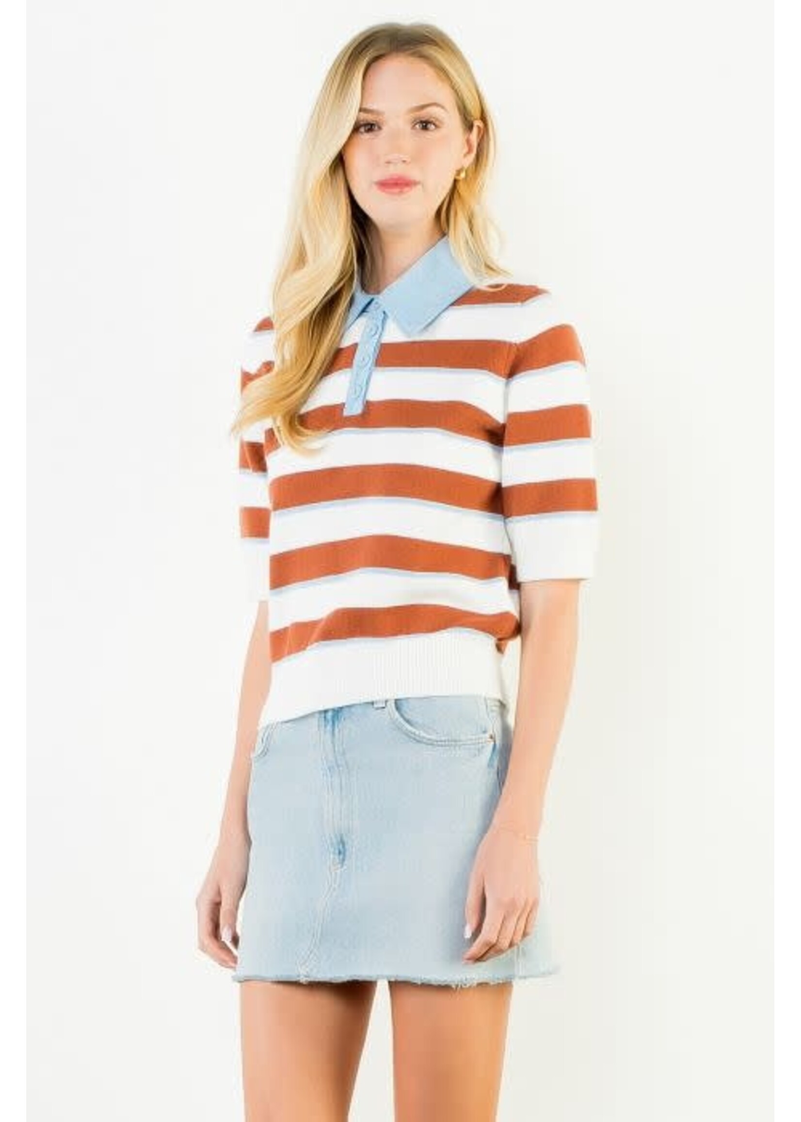 THML THML Stripe Knit Top