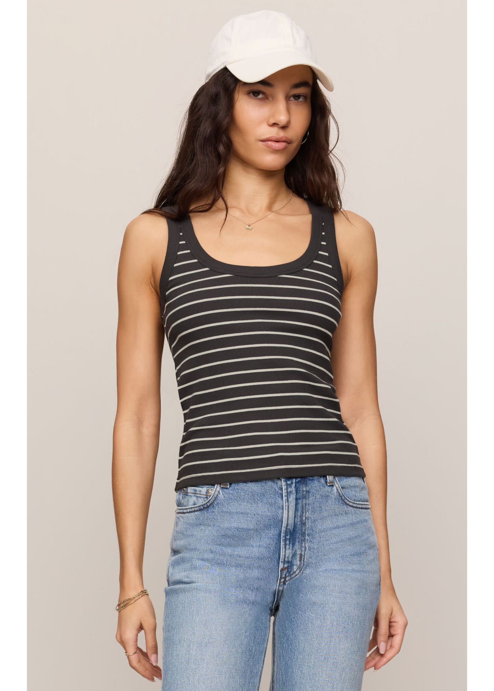 Z Supply ZS Rowe Striped Scoop Tank