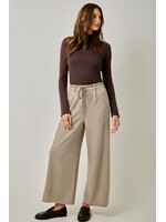 Mystree Suede Accent Wide Leg Pant