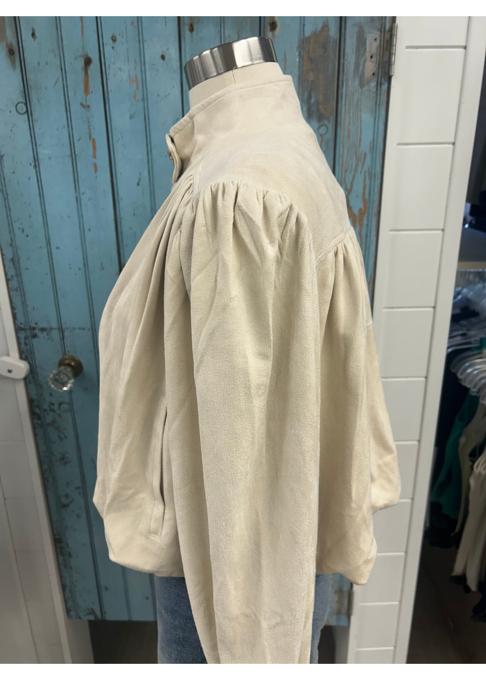 Mystree Myst Gathered Blouson Jacket