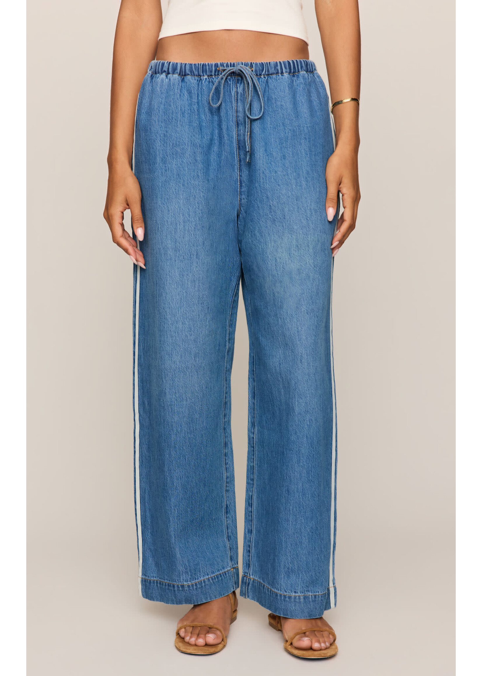 Z Supply ZS The Sidelines Denim Track Pant