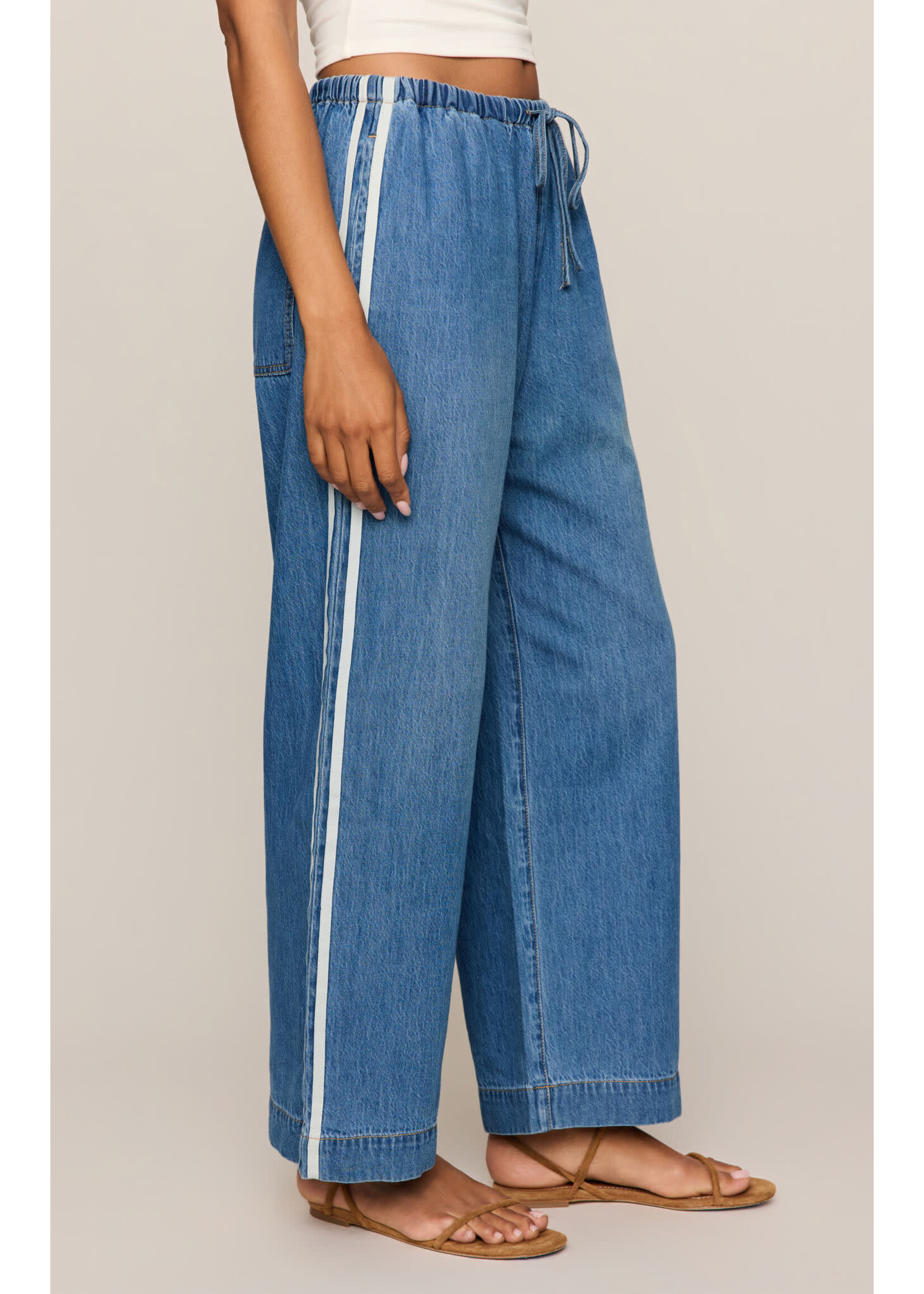 Z Supply ZS The Sidelines Denim Track Pant