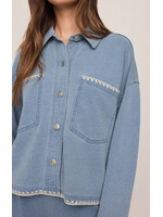 Z Supply ZS All Day Crop Whipstitch Jacket