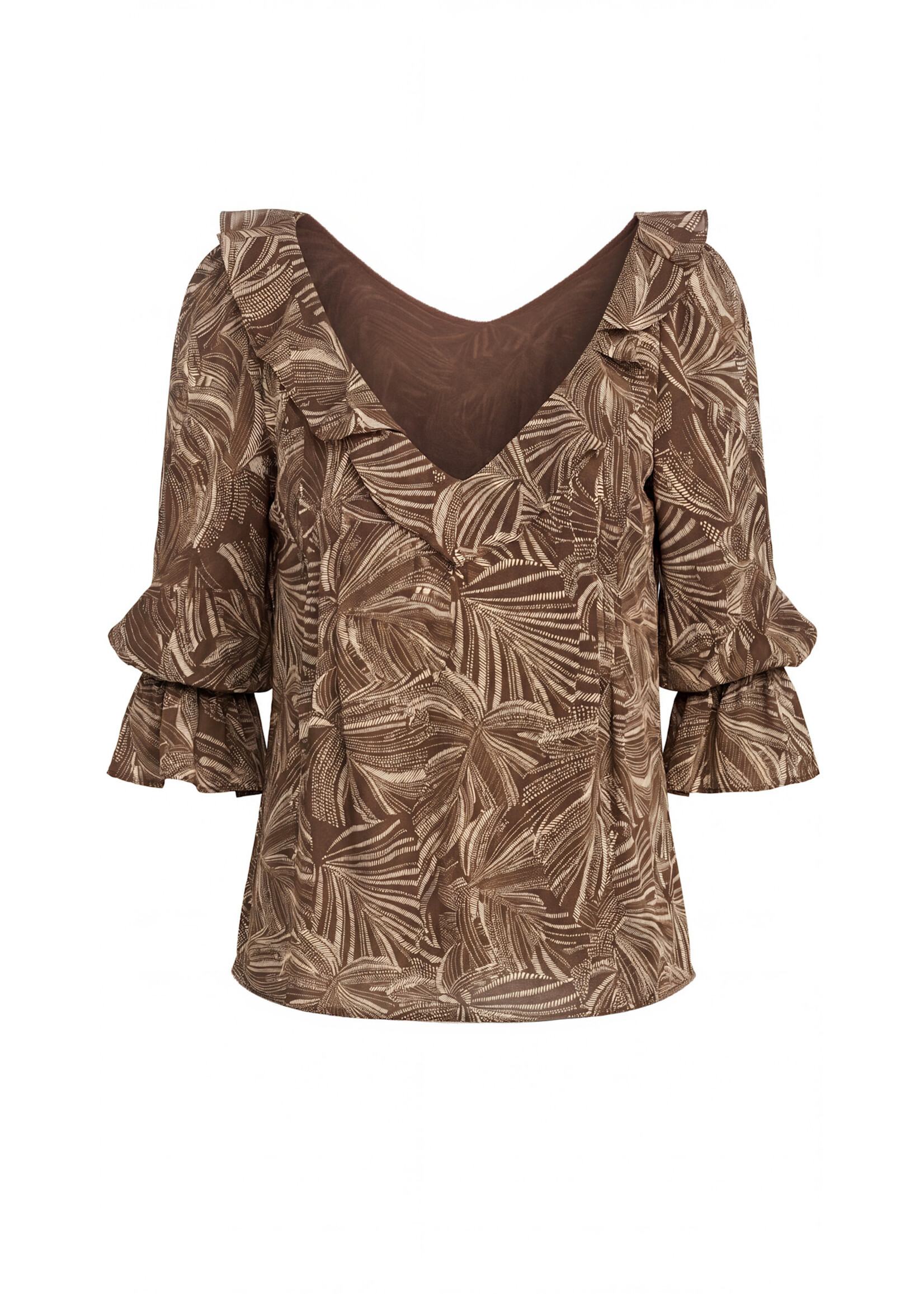 Liverpool LP Ruffle Neck Blouse