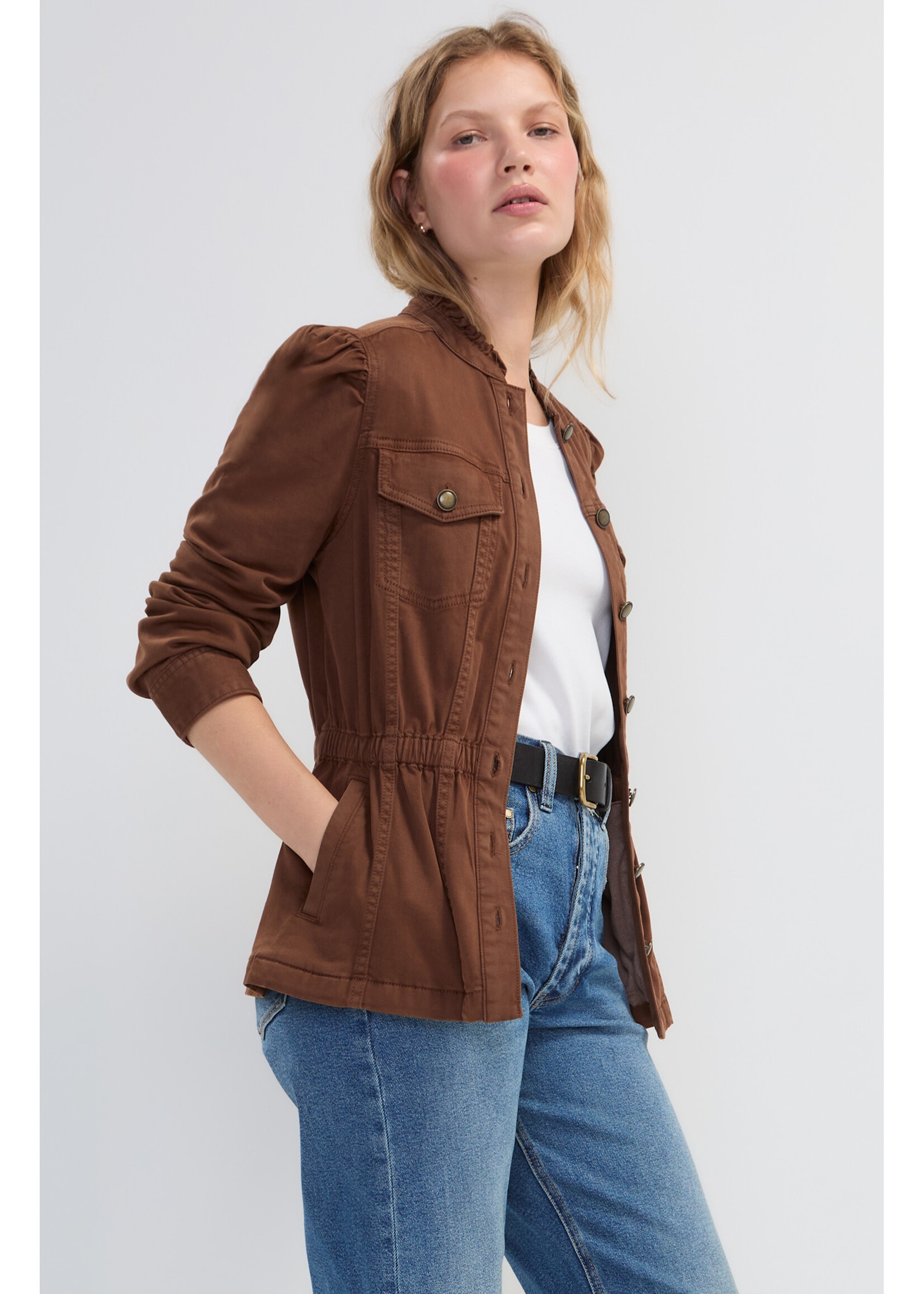 Liverpool LP Puff Slv Trucker Jacket