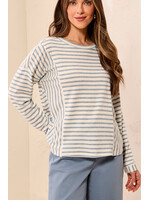 Tribal T Striped Crew