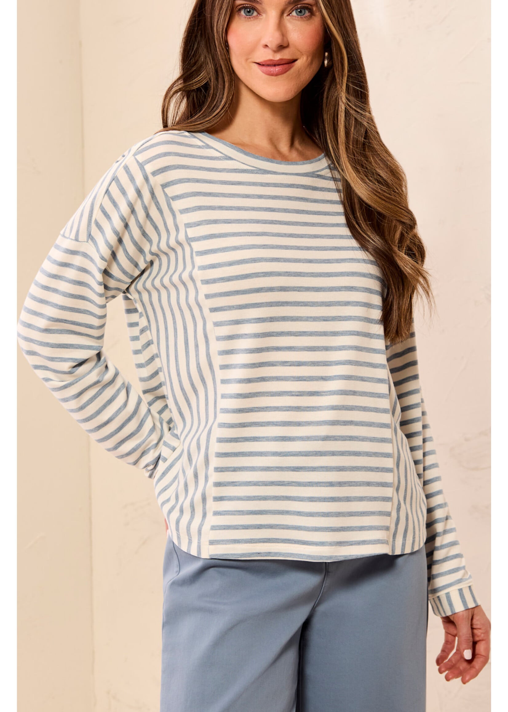 Tribal T Striped Crew