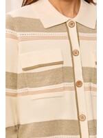 Tribal Striped Sweater Cardi