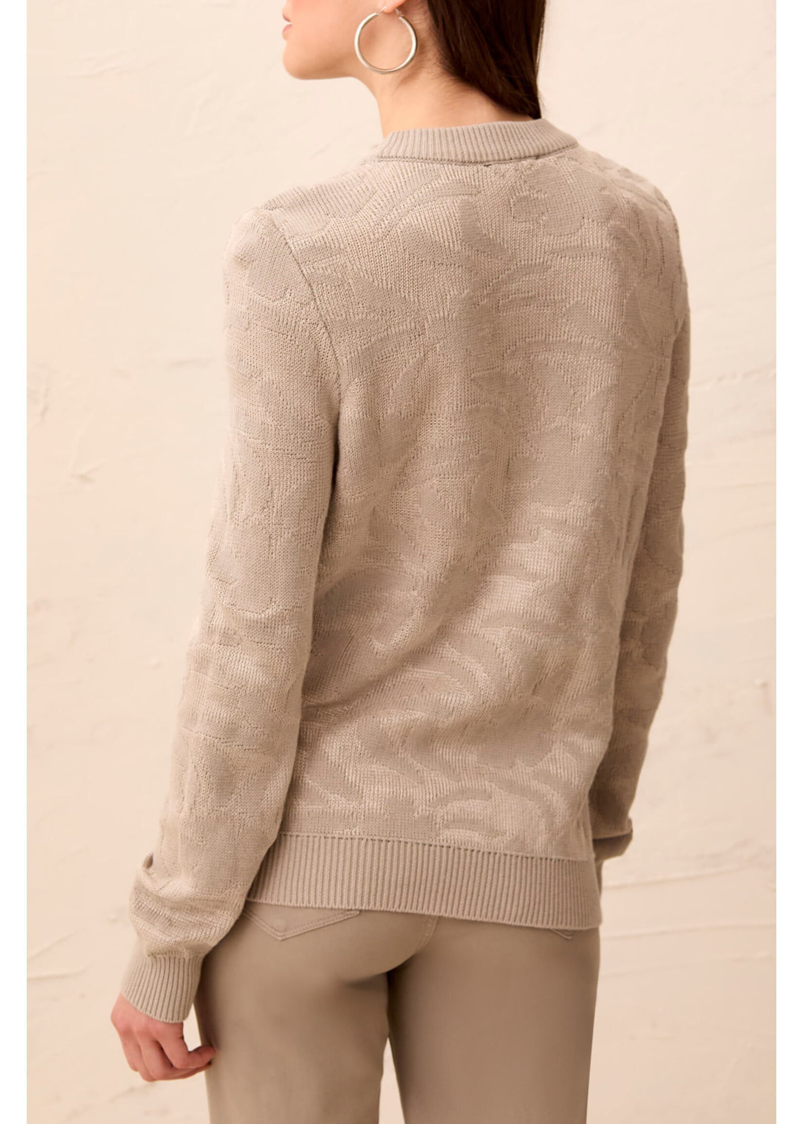Tribal T Crew Neck Sweater - Sand