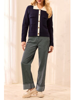 Tribal T Saphire Collared Cardi