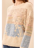 Tribal T Embroidery Sweater