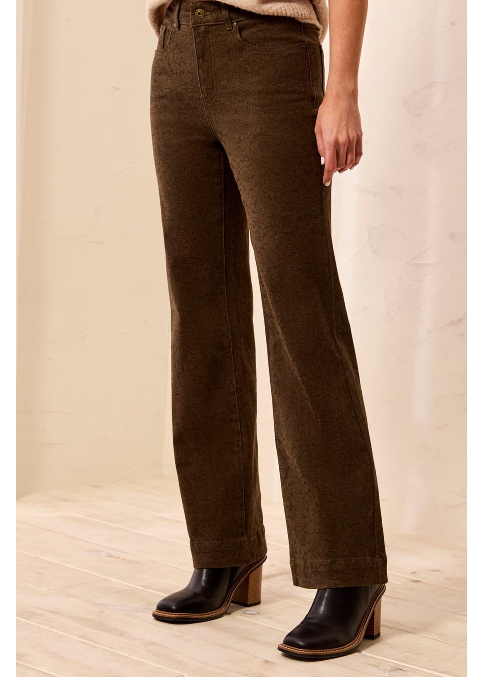 Tribal T Embosed Pattern Pant
