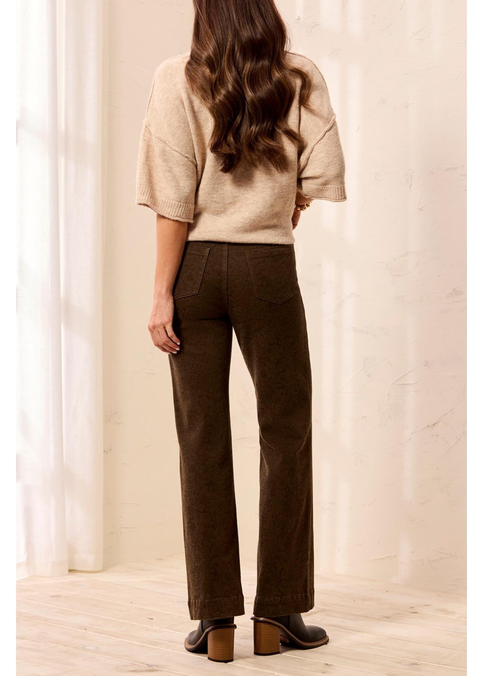 Tribal T Embosed Pattern Pant