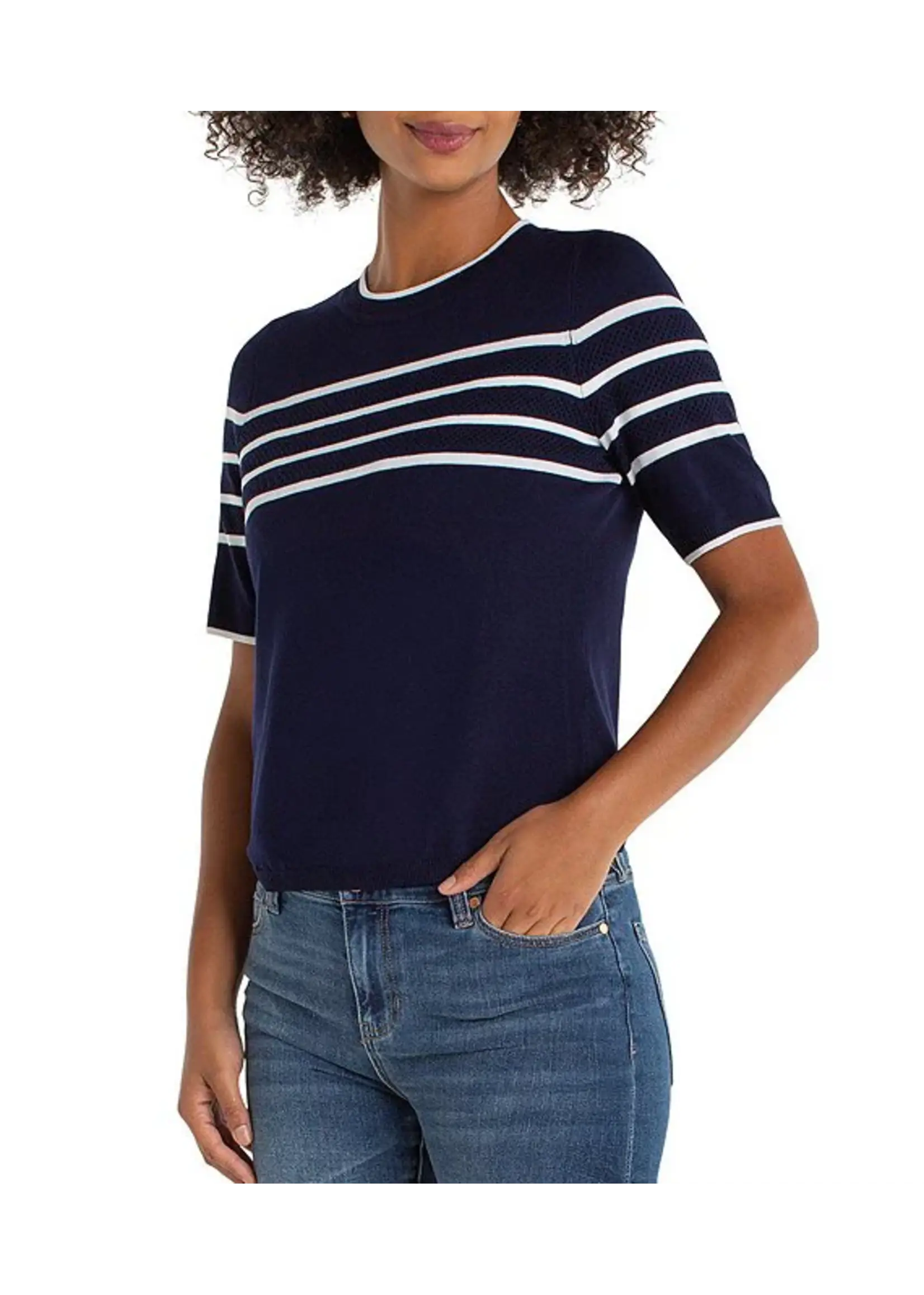 Liverpool LP Crewneck Rib Top