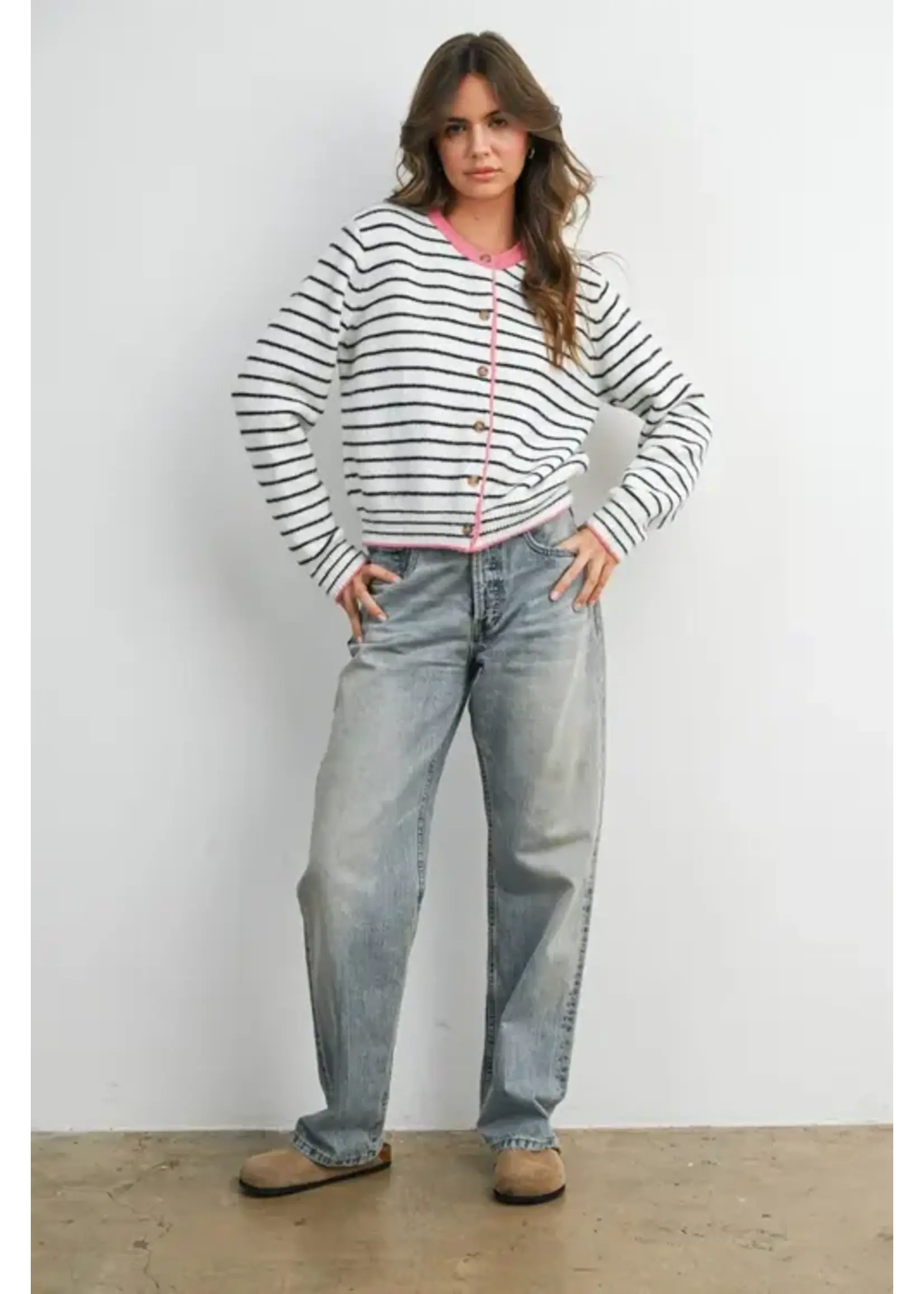 Buttermelon BM Sailor Stripe Cardigan