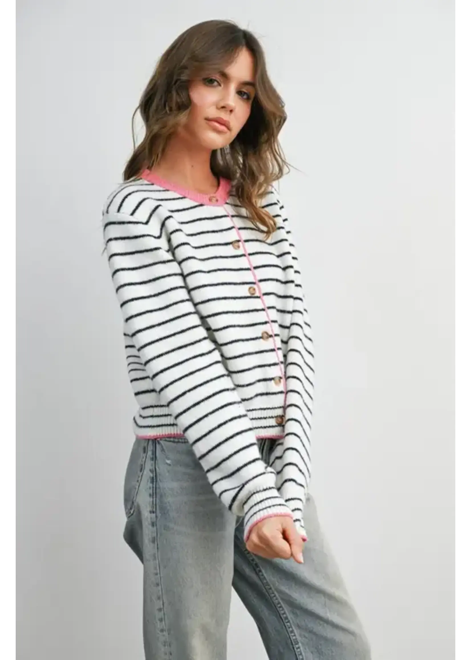 Buttermelon BM Sailor Stripe Cardigan