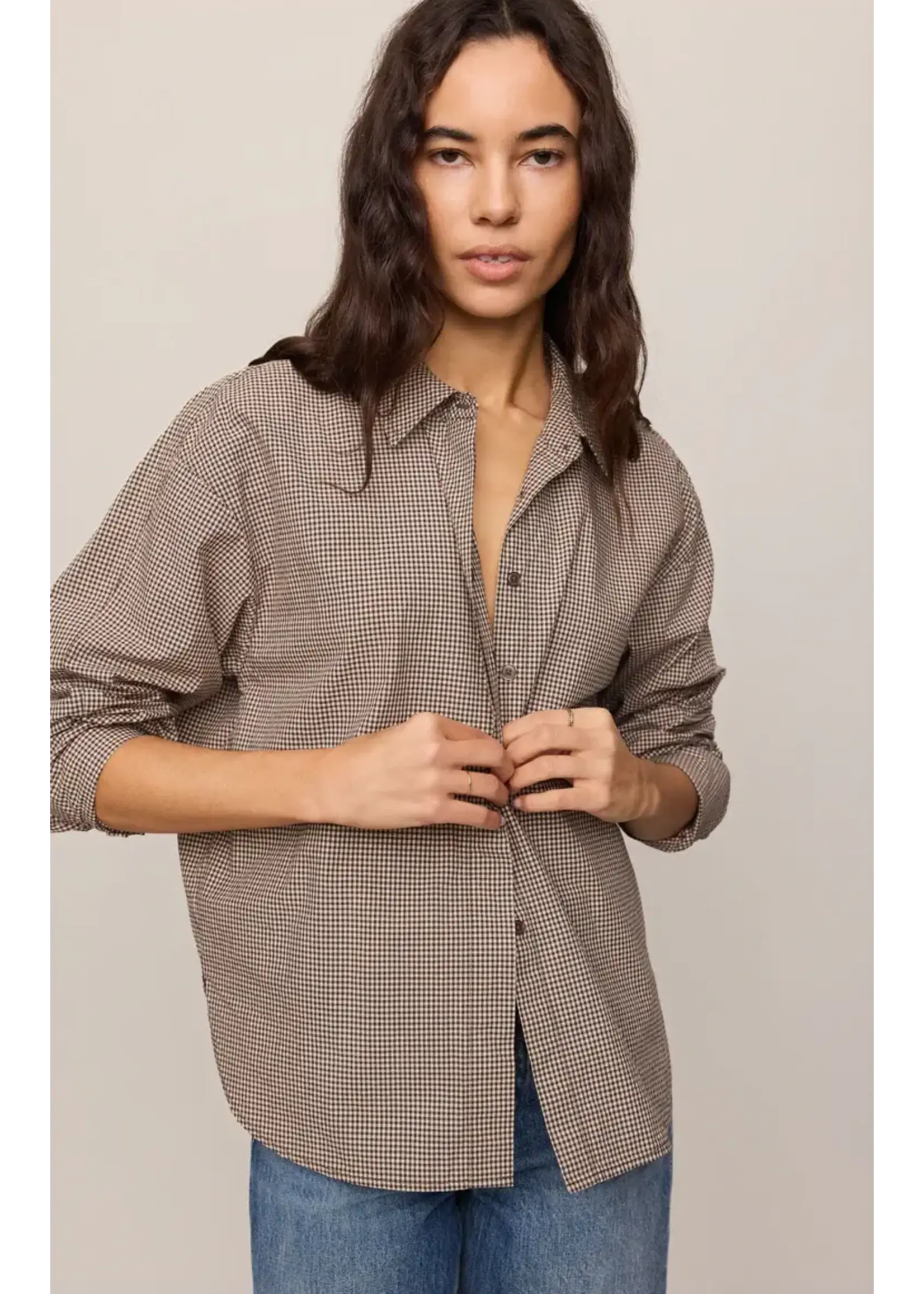 Z Supply ZS On Duty Gingham Button Up