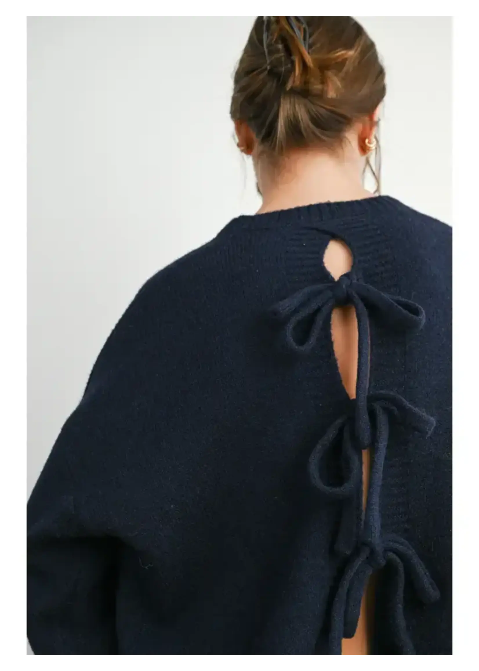 Buttermelon BM Tie Back Sweater
