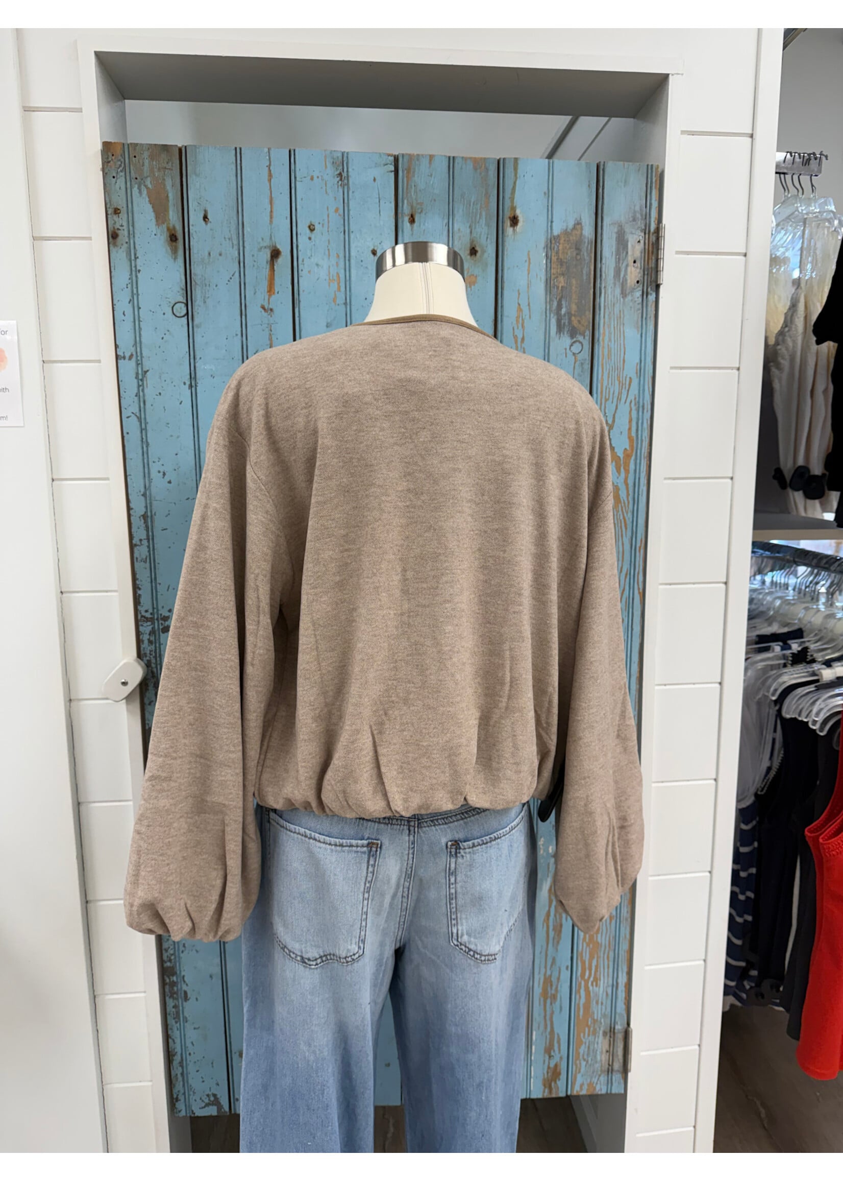 Mystree M Suede Accent Bubble Jacket