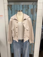 Mystree Suede Blouson Jacket