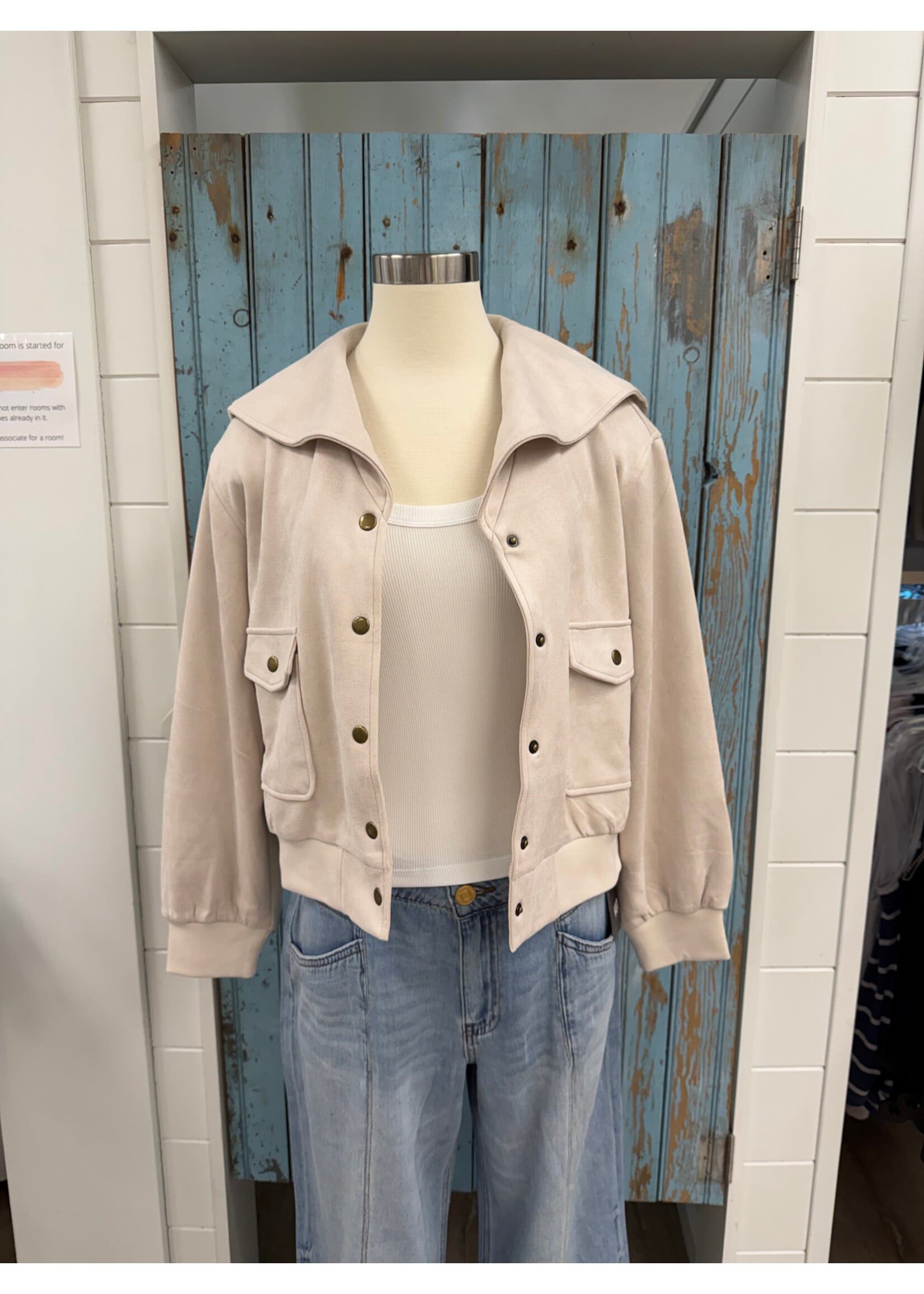 Mystree M Suede Blouson Jacket