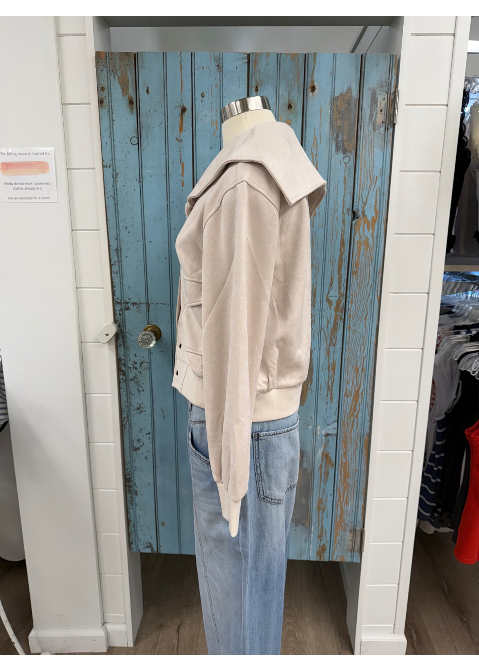 Mystree M Suede Blouson Jacket