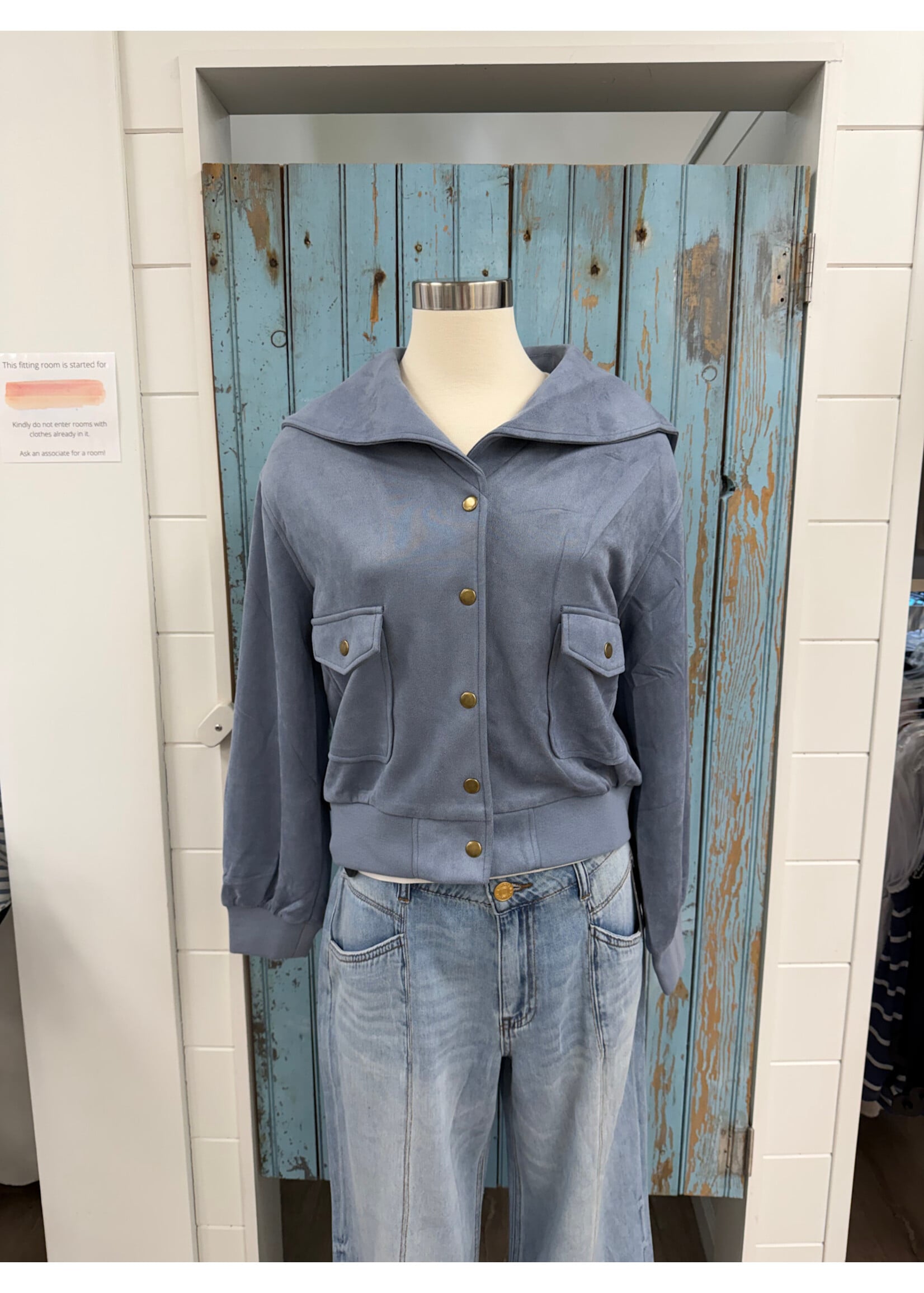 Mystree M Suede Blouson Jacket