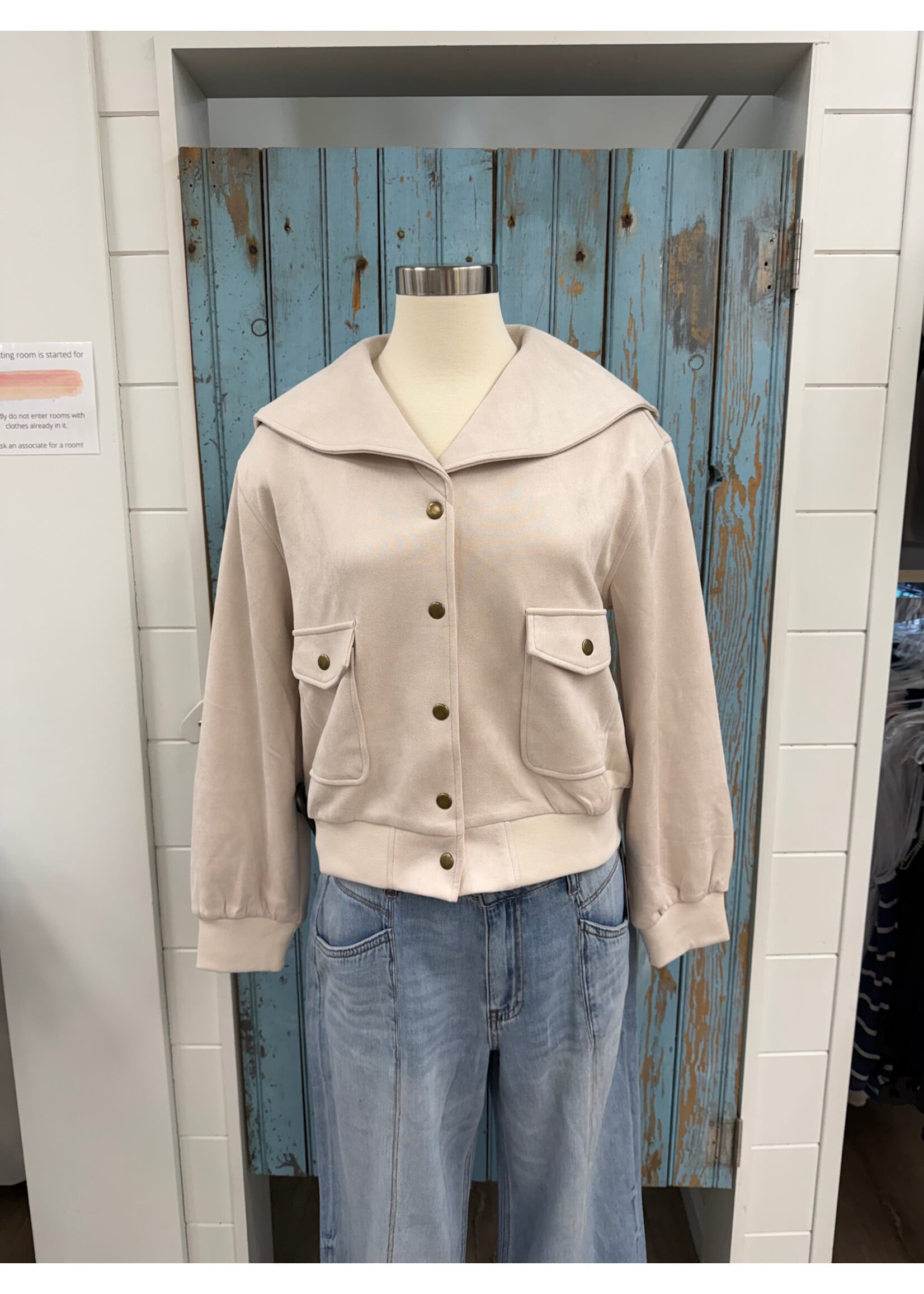 Mystree M Suede Blouson Jacket