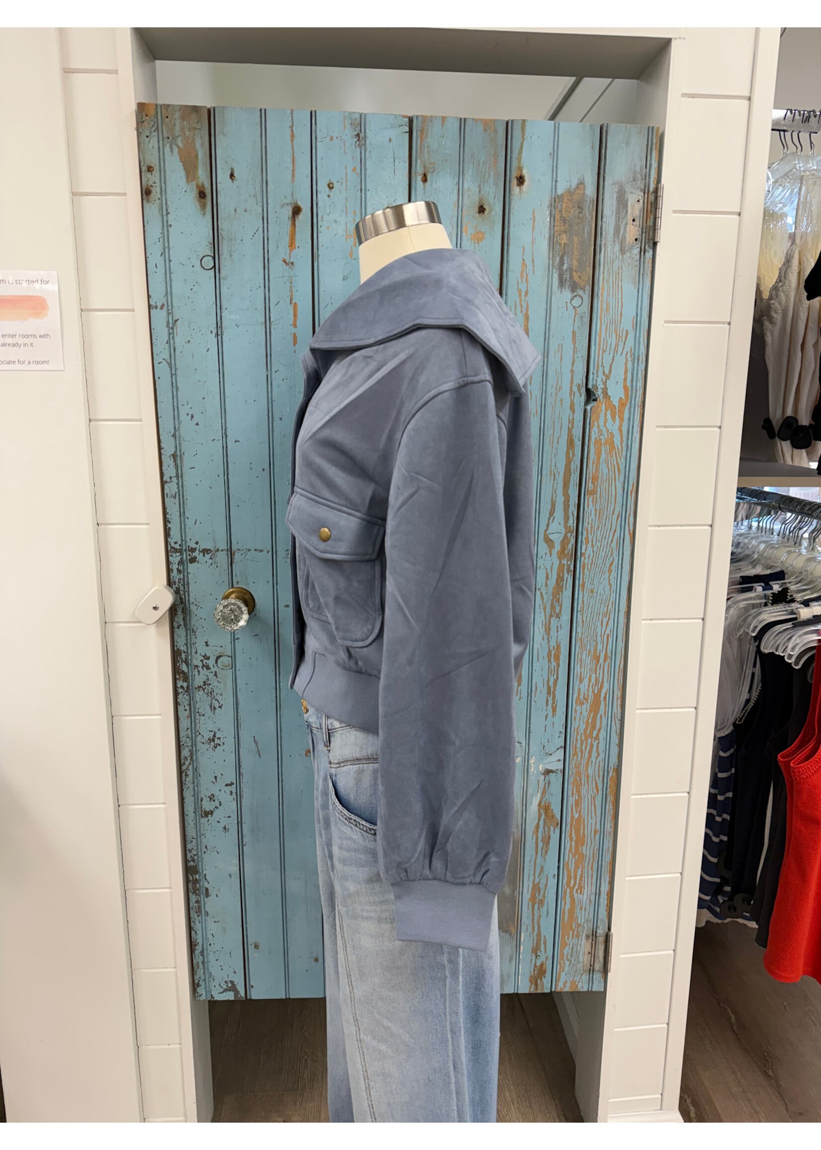 Mystree M Suede Blouson Jacket