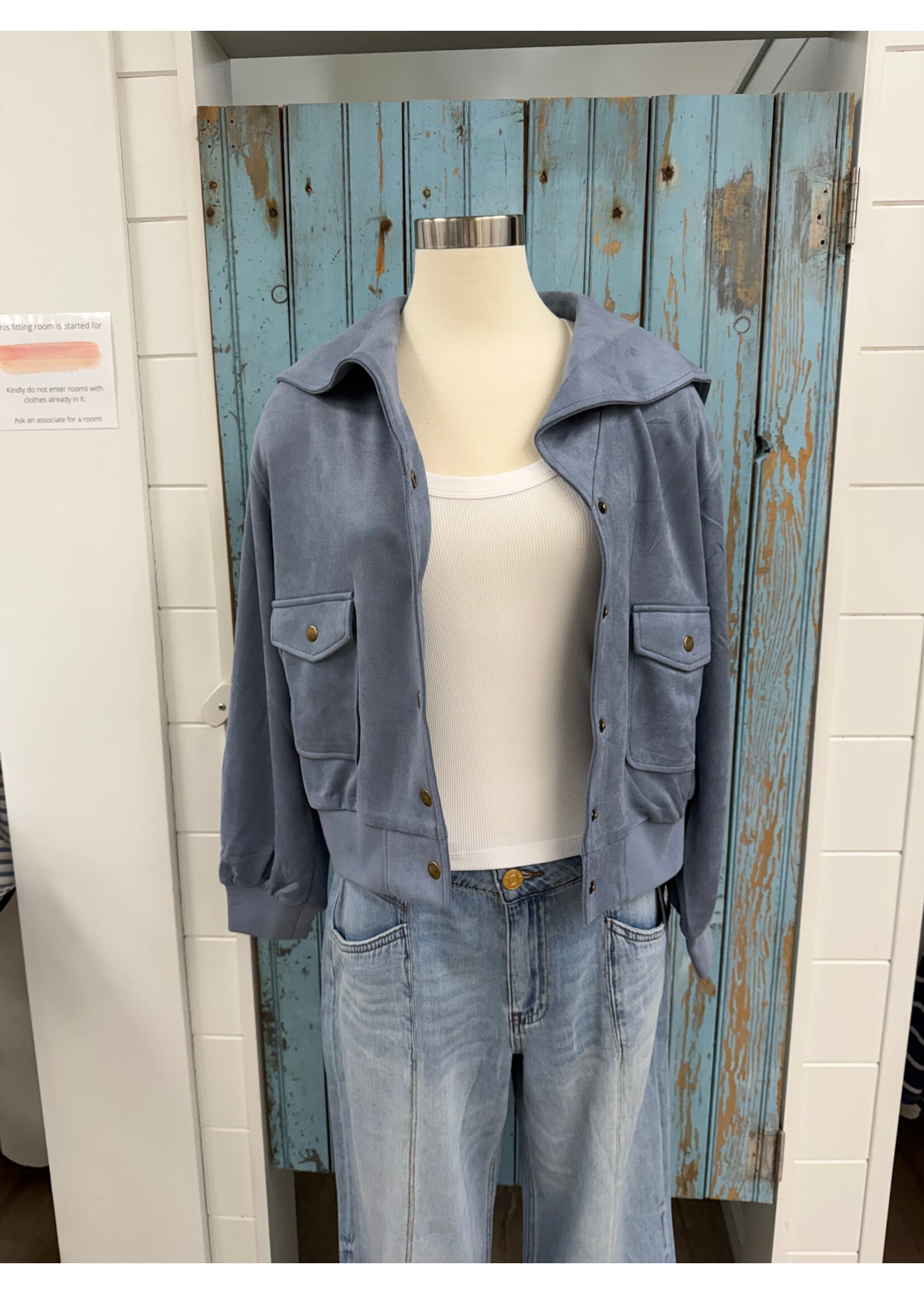 Mystree M Suede Blouson Jacket