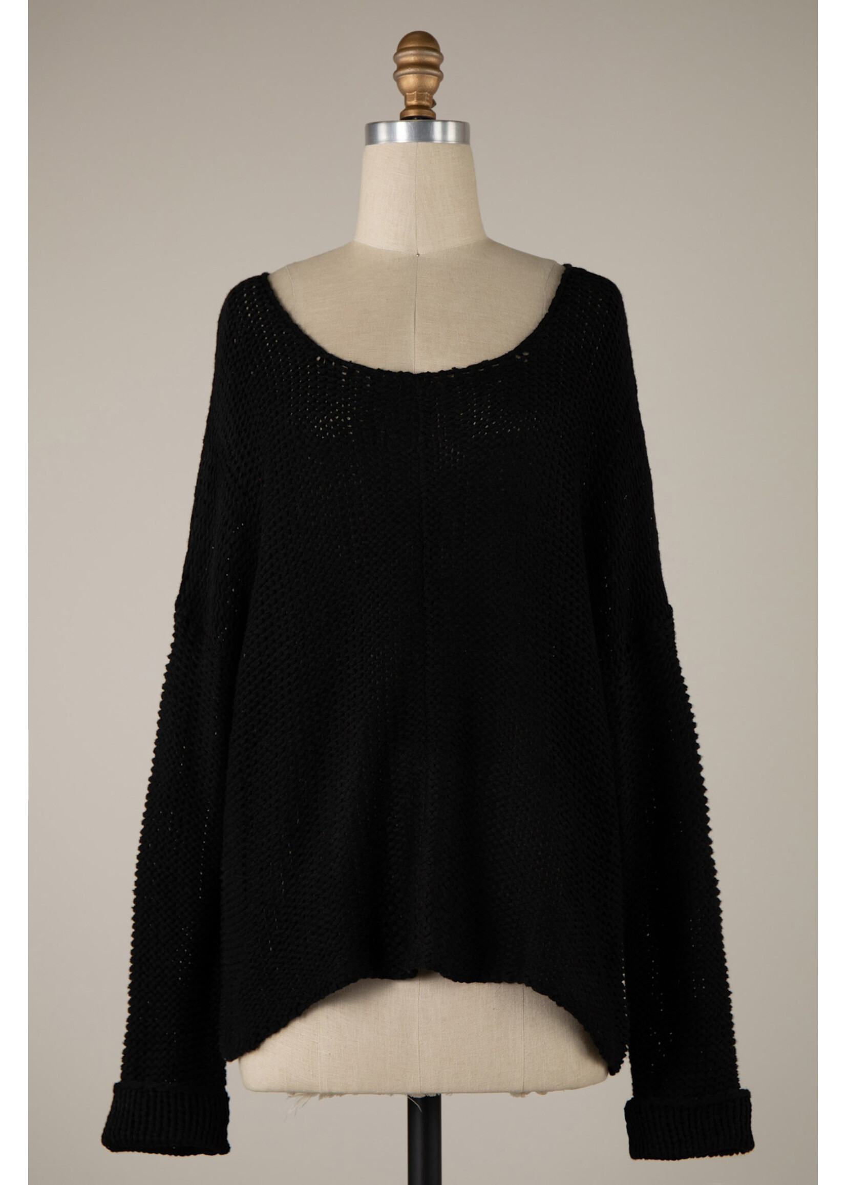 Miracle M V Neck Cable Knit Sweater