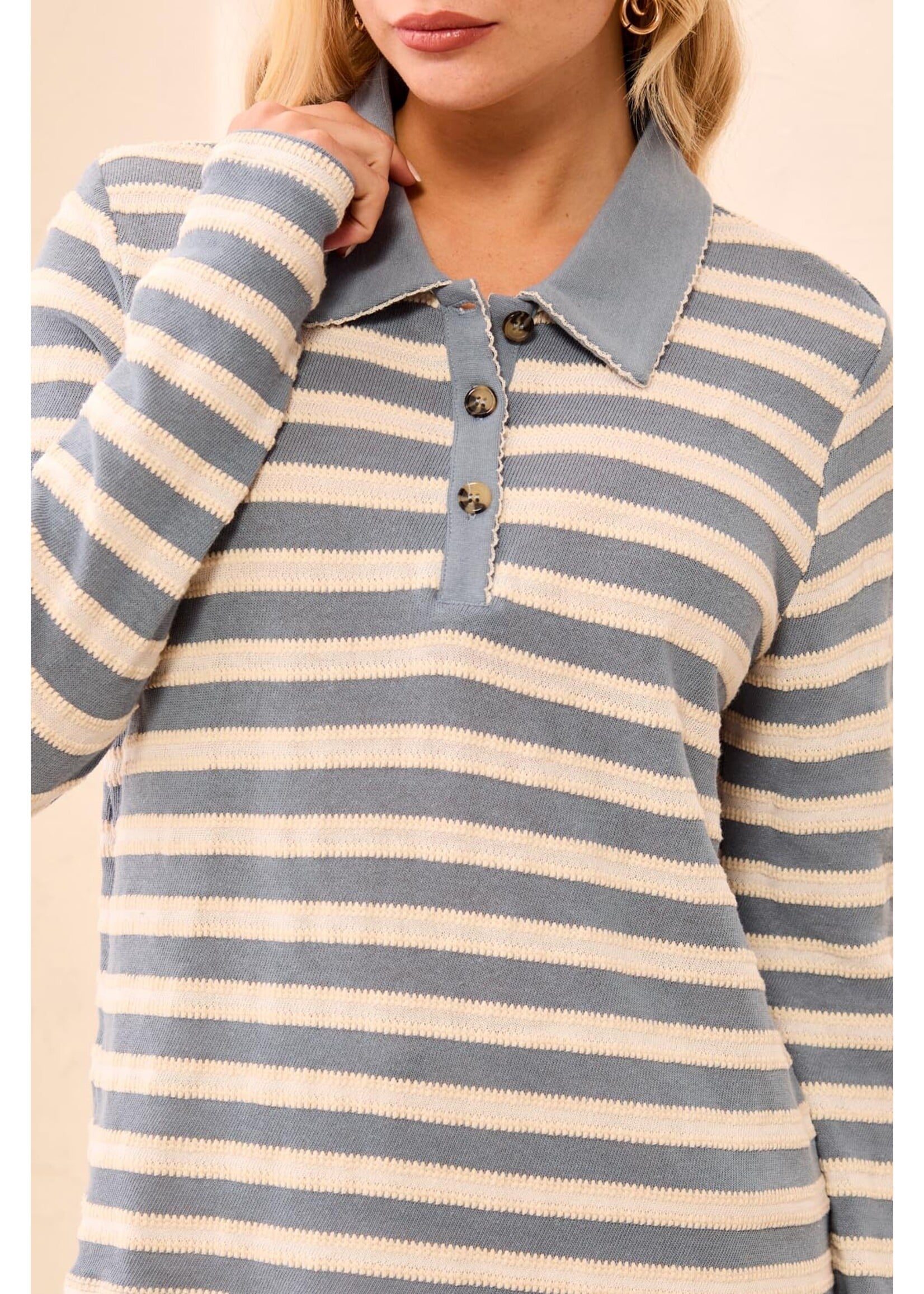 Tribal T L/S Whip Stitch Polo