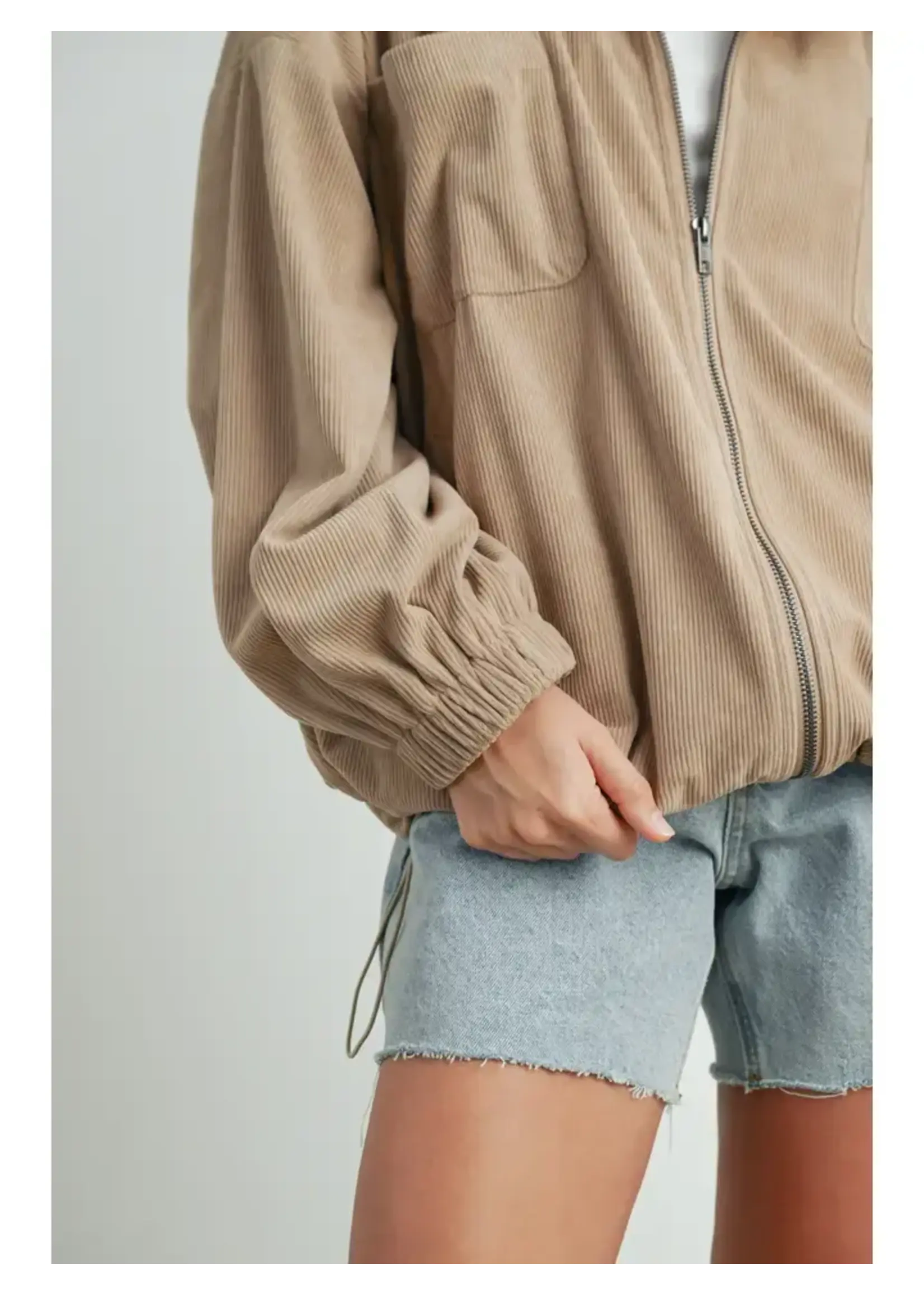Buttermelon BM Oversized Lapel Zip Up